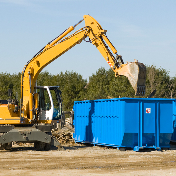 are there any restrictions on where a residential dumpster can be placed in East Wareham Massachusetts